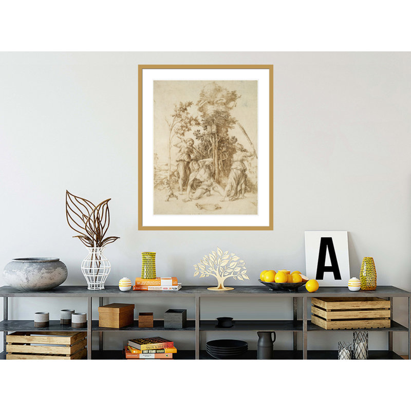 La mort d'Orphée par Albrecht Dürer, impression giclée sur cadre, H 41,05 po x l 33,5 po
