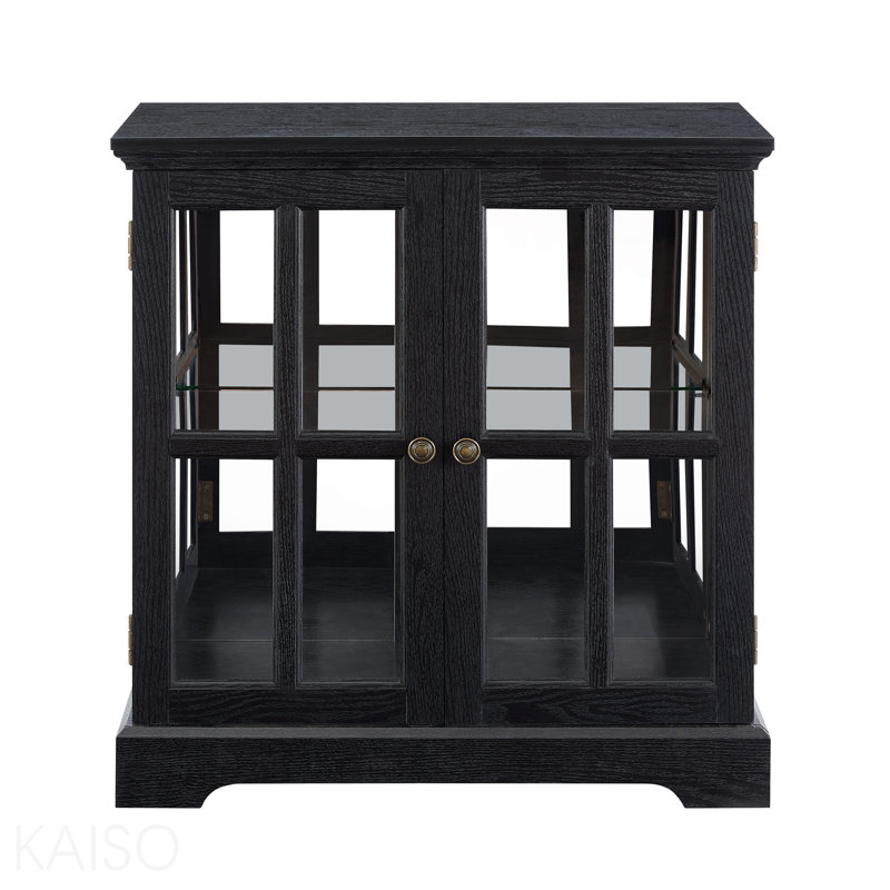Vitrine Led Led, vitrine antique avec tablettes réglables, vitrine de qualité rétro avec portes en treillis, bibliothèque élégante et armoire de rangement pour la décoration intérieure et l'organisation