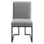 Chaise de salle à manger en tissu capitonnée Indulge Channel par Modway-853591315