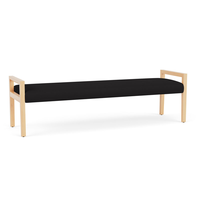Banc en bois 3 places Brooklyn, Naturel, Open House Black