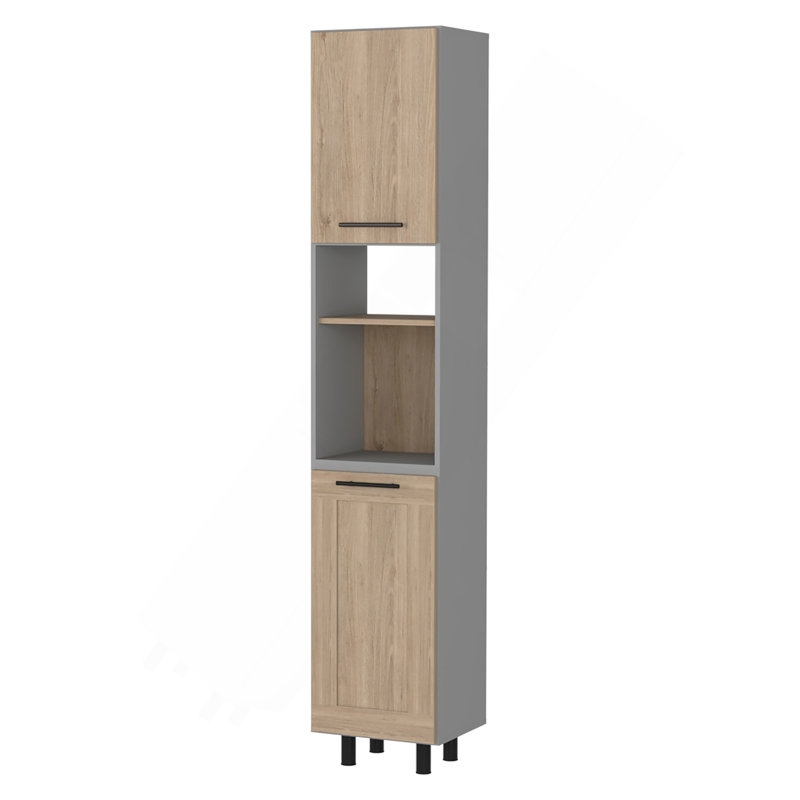 Garde-manger Everly, six tablettes, porte double