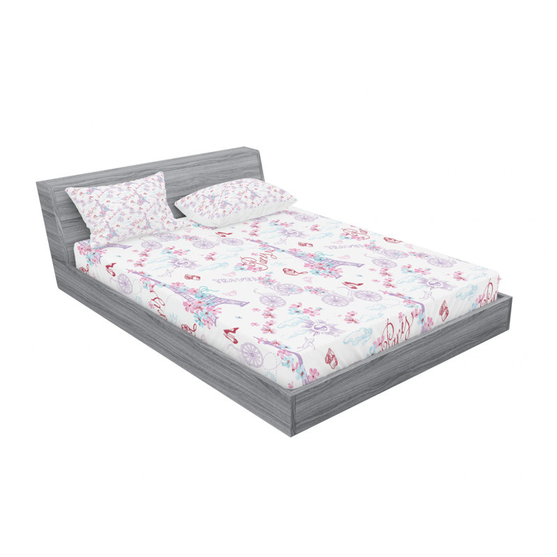 Microfiber Sheet Set, Full/Double Sheet Set with Fitted Sheet
