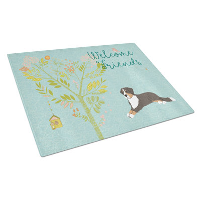 Planche à découper en verre trempé pour amis caroline