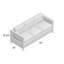 Sherly 72" Genuine Leather Square Arm Sofa