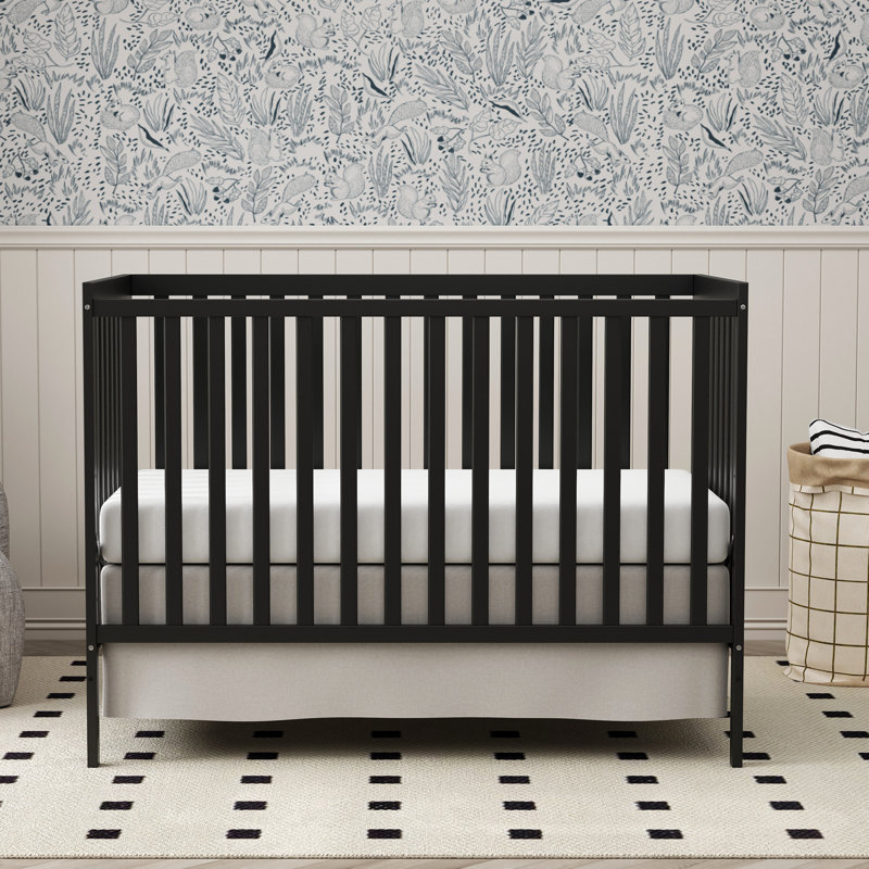 Lit de bébé convertible 5-en-1, Noir