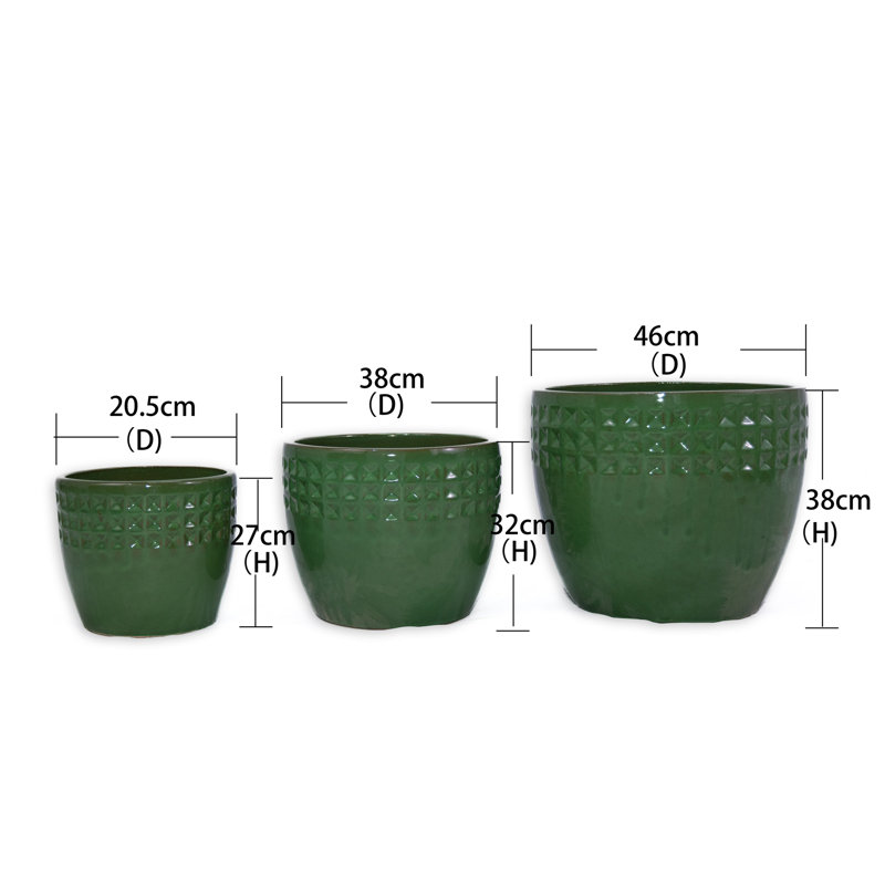 Pot de fleurs, Vert antique
