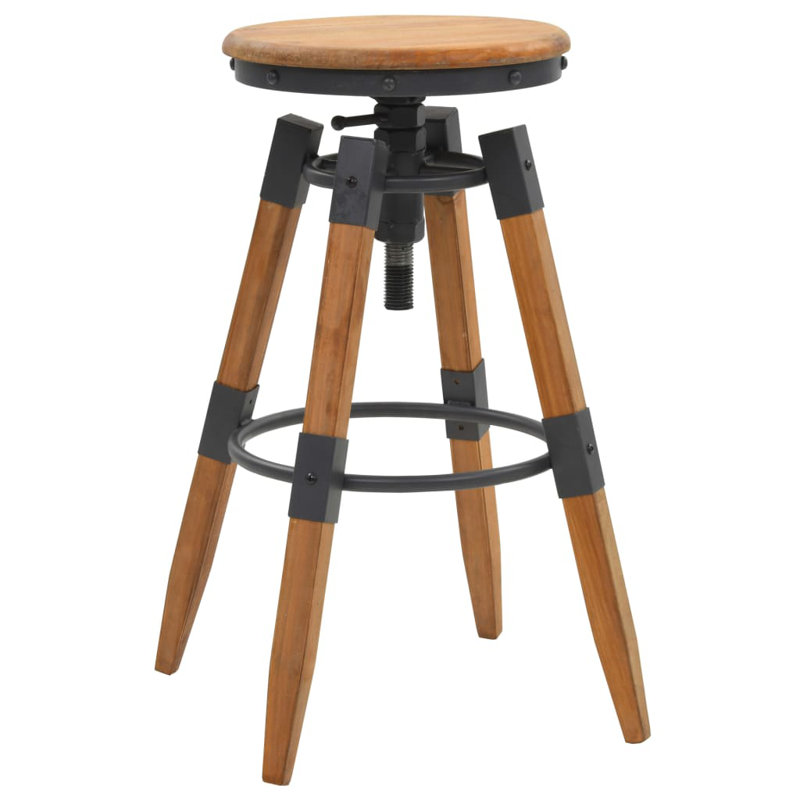 Loomis Solid Wood Adjustable Height Counter Stool