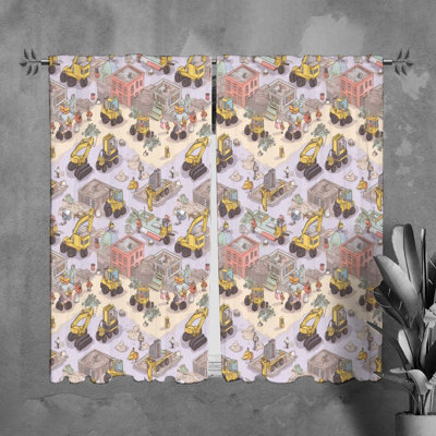 Paire de rideaux obscurcissant en polyester Laronzo