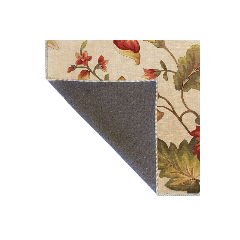 Tapis décoratif lavable à la machine, Rectangle 2 pi 6 po x 4 pi 11 po