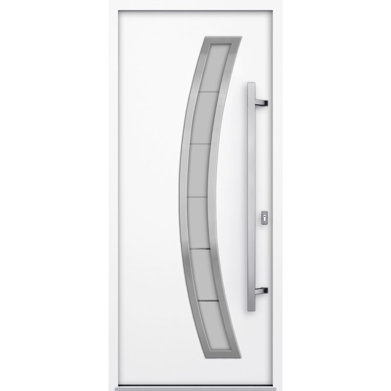 Deux portes d'entrée à l'avant, Blanc, S'ouvre à gauche vers l'intérieur
