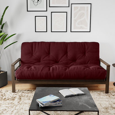 Futon Sofa Bed Pocket Coil Foam Mattress - USA Made, CertiPUR-US Certified, No Frame by Red Barrel Studio