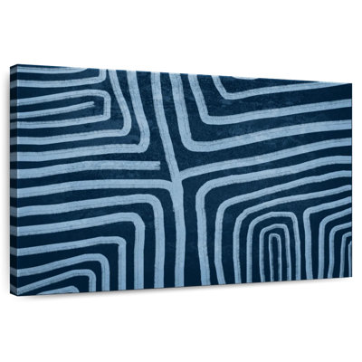 Avery Ethnic Navy Abstract