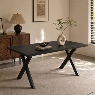 Dining Table with Steel Base