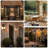  Dusk To Dawn Outdoor Wall Light Fixtures Photocell Sensor Exterior Lantern Sconce Lighting Waterproof Outside Wall Mount Lamp For House Patio Garage Entryway Doorway(Bulb Not Include)