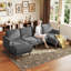 4 Seater Corduroy Sofa & Chaise-1306249386