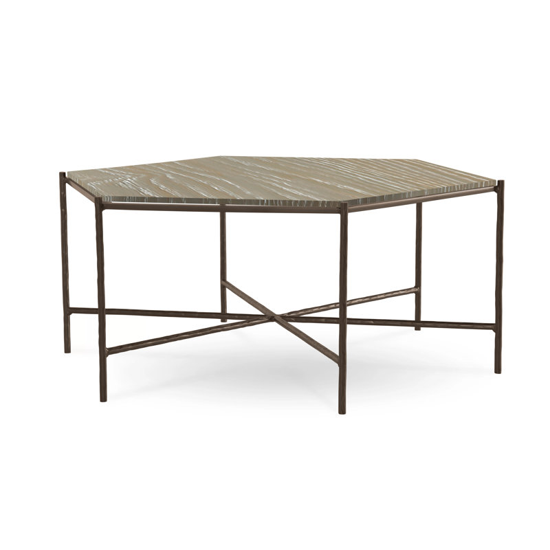 Athena Glass Top Coffee Table, Marrone Antico, Brentwood, Oak