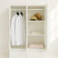 Système d'organisation modulaire en bois avec miroir Marsden