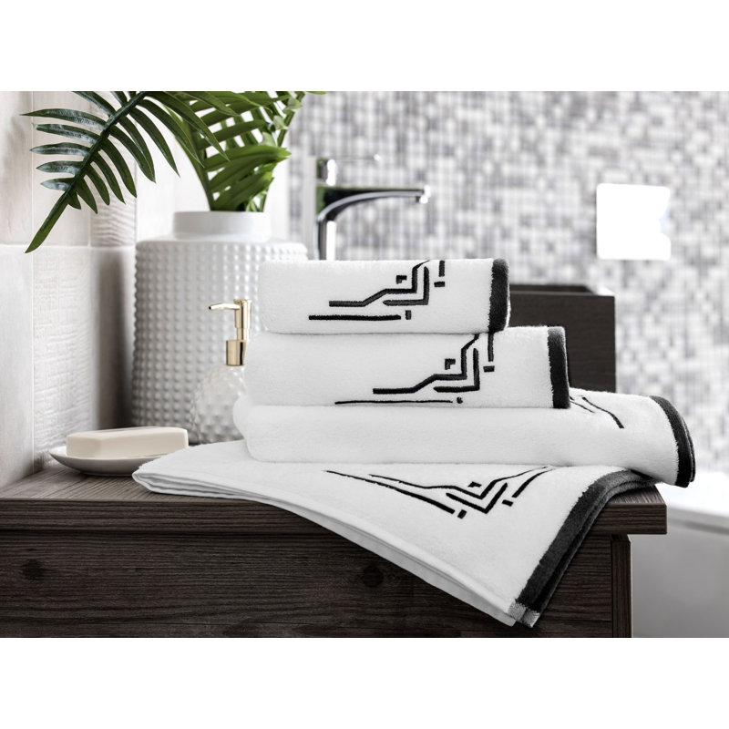 Jasper Hand Towel, Black