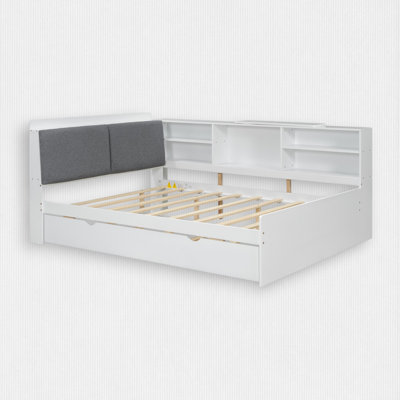 Platform Bed with Trundle