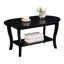 Table basse ovale 36 "avec tablette Carbin-598350989