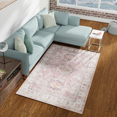 Mudgette Performance Chenille Floral Indoor Rug