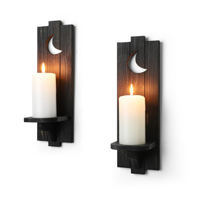 15.3'' H Wood Wall Wall Sconce