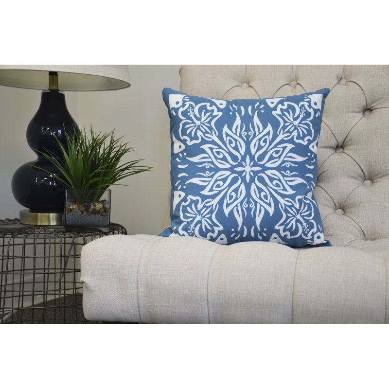 Housse et insert de coussin cubain, Bleu sarcelle, 16 po x 1 po