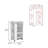 Bar Cart With Casters, Glass Door And 2-Side Shelf-1405908280