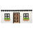 Farmhouse Curtain, Black/White