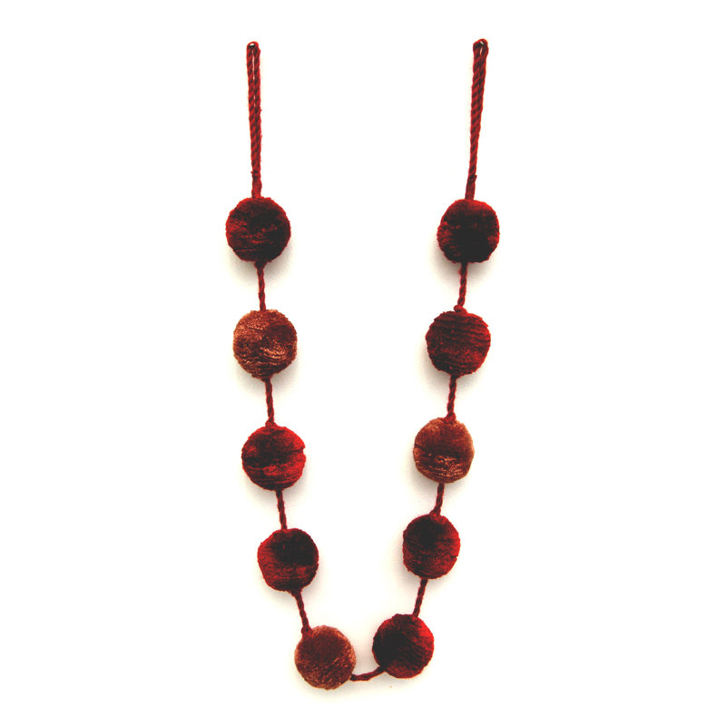 Bulle 100% Polyester 6cm Curtain Tieback, Burgundy