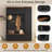 79'' High Hall Tree With Utility Storage Cabinet, Large Entryway Organizer With 4 Hooks, 6 Storage Cabinets And Bench For Vacuum Cleaner & Cleaning Tools-894173143
