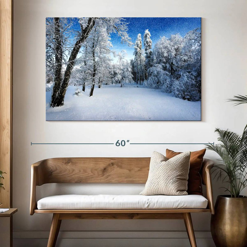 Paysage d'hiver français Alvord, H 34 po x l 51 po