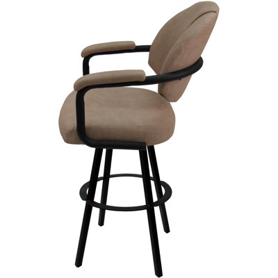 Leandra Swivel Extra Tall Metal Bar Stool 34" - Warren Base