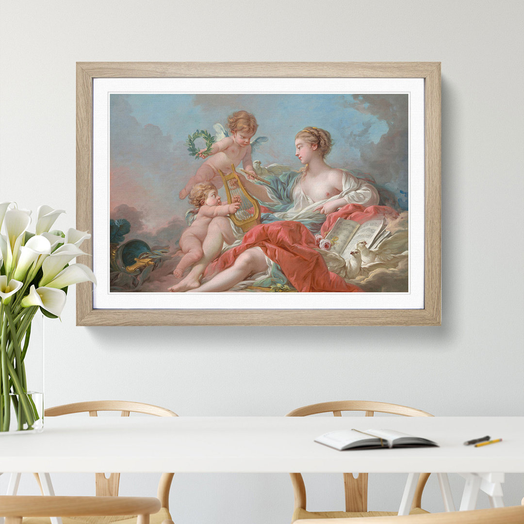 Allegory of Music by Francois Boucher - Picture Frame Painting