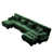 Velours vert est en rupture de stock