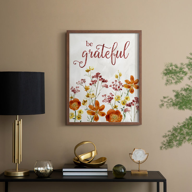 Grateful Catalina, reproduction encadrée en bois massif, H 21 po x l 17 po, Noyer