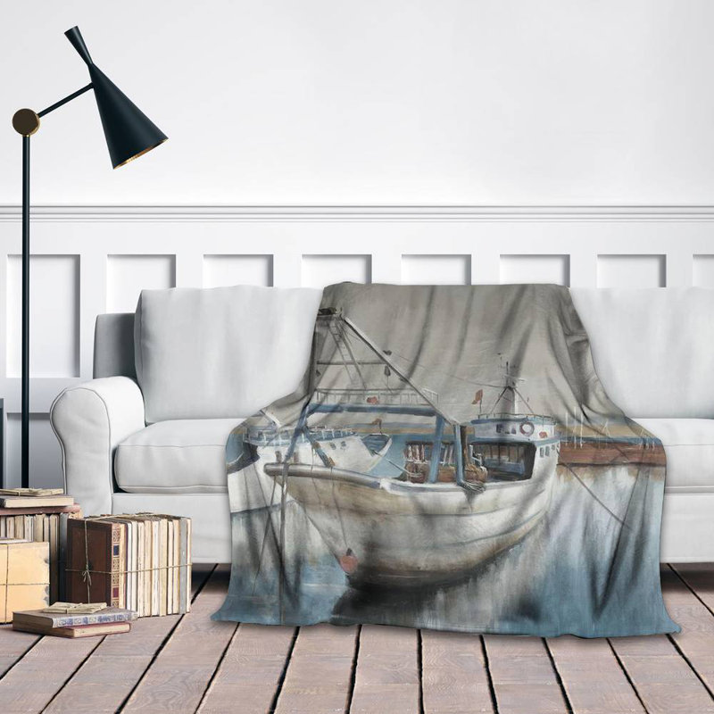 Hand Woven Throw Blanket, Gray