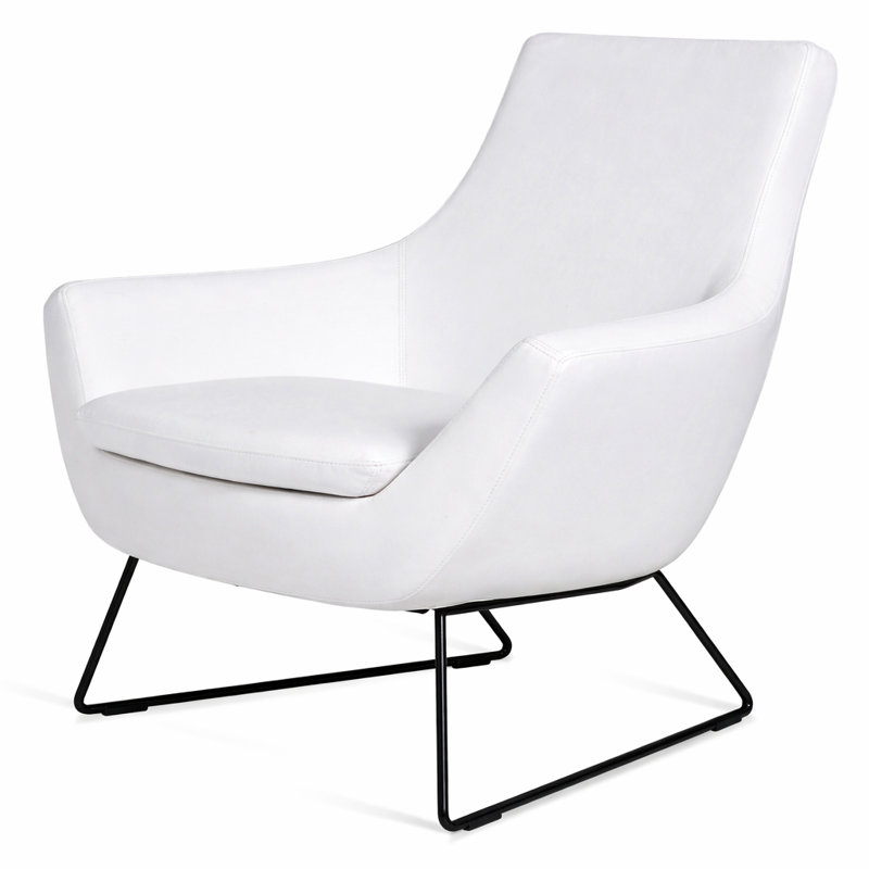 Méridienne Rebecca, Similicuir ppm blanc