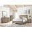 1Pc Transitional 2-Drawer Nightstand With Metal Hardware