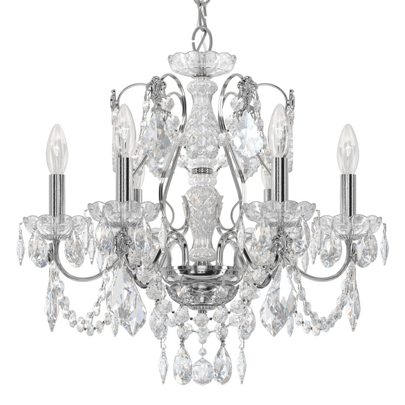 Century 6 - Light Chandelier, Polished Silver