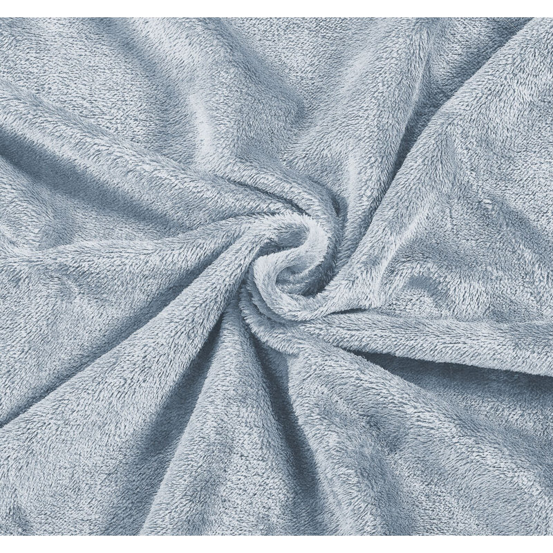Couverture en soie Everman, Double / Grand, Bleu pâle