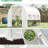 Large Outdoor Walk-In Greenhouse 10' X 7' 7', With Resilient Pe Cover, Zipper Doors And Ventilated Mesh Openings Greenhouse, Ventilation Panels