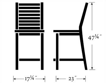 Shanelle Outdoor Bar Stool, Natural