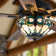 52"W Khat 5-Blade Remote-Controlled Stained Glass Ceiling Fan