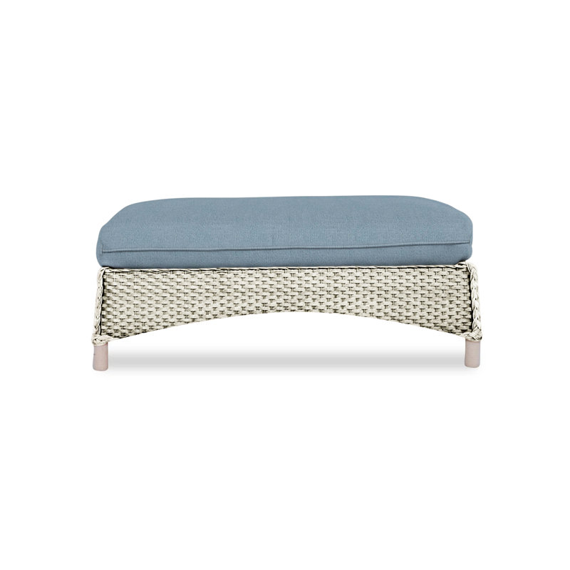 Mandalay Outdoor Ottoman, Demo Skyway, Linen