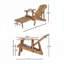 Chaise Adirondack d'extérieur en bois-115299721