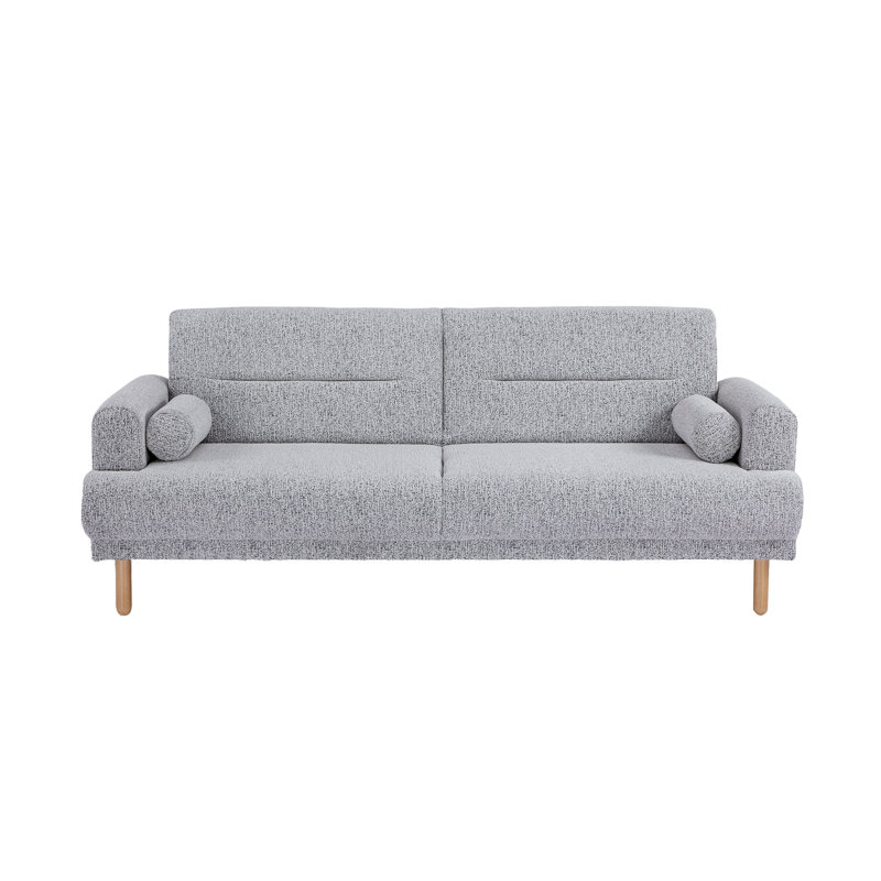 Nuvah Fabric Click-Clark 3-Seater Sofa Bed, Grey