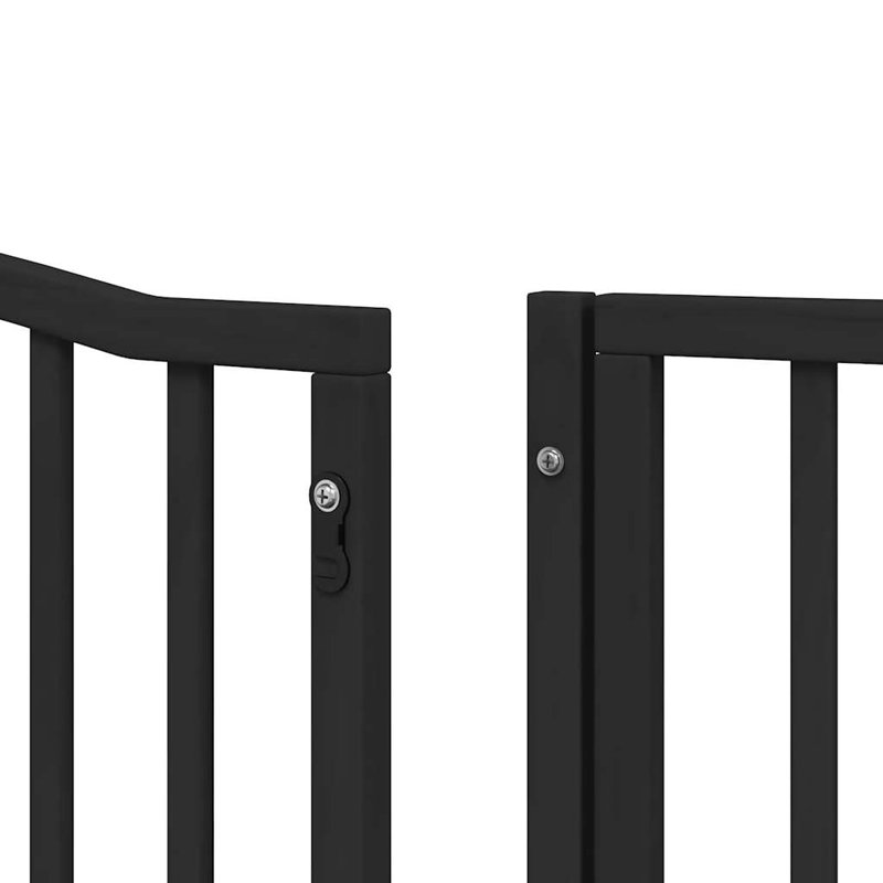 Phokas Solid Wood Dog House Door, 60cm H x 640cm W x 2cm D, Black