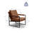 Upholstered Modern Accent Chair with Metal Frame-1657478158