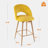 360° Swivel Upholstered Counter Stools With Backrest Bar Stools Set of 3-1642985372-1621933933